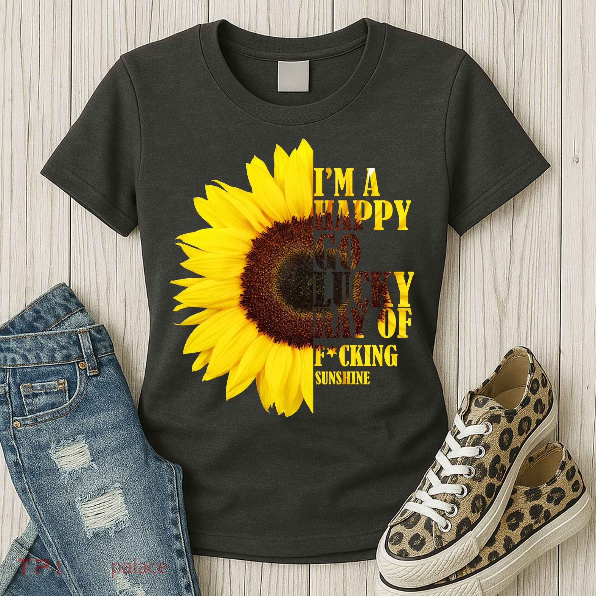 Happy Go Lucky Ray Of Sunshine Women's T-Shirt