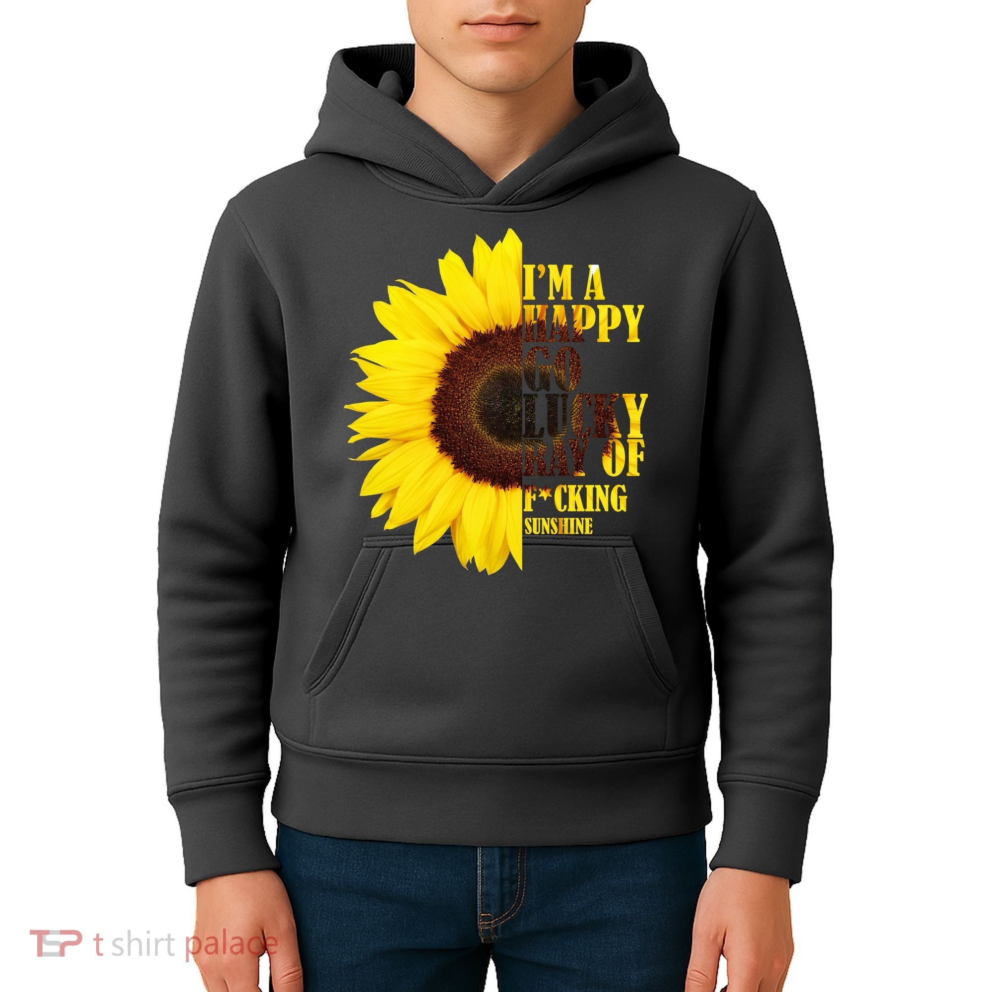 Happy Go Lucky Ray Of Sunshine Kids Hoodie