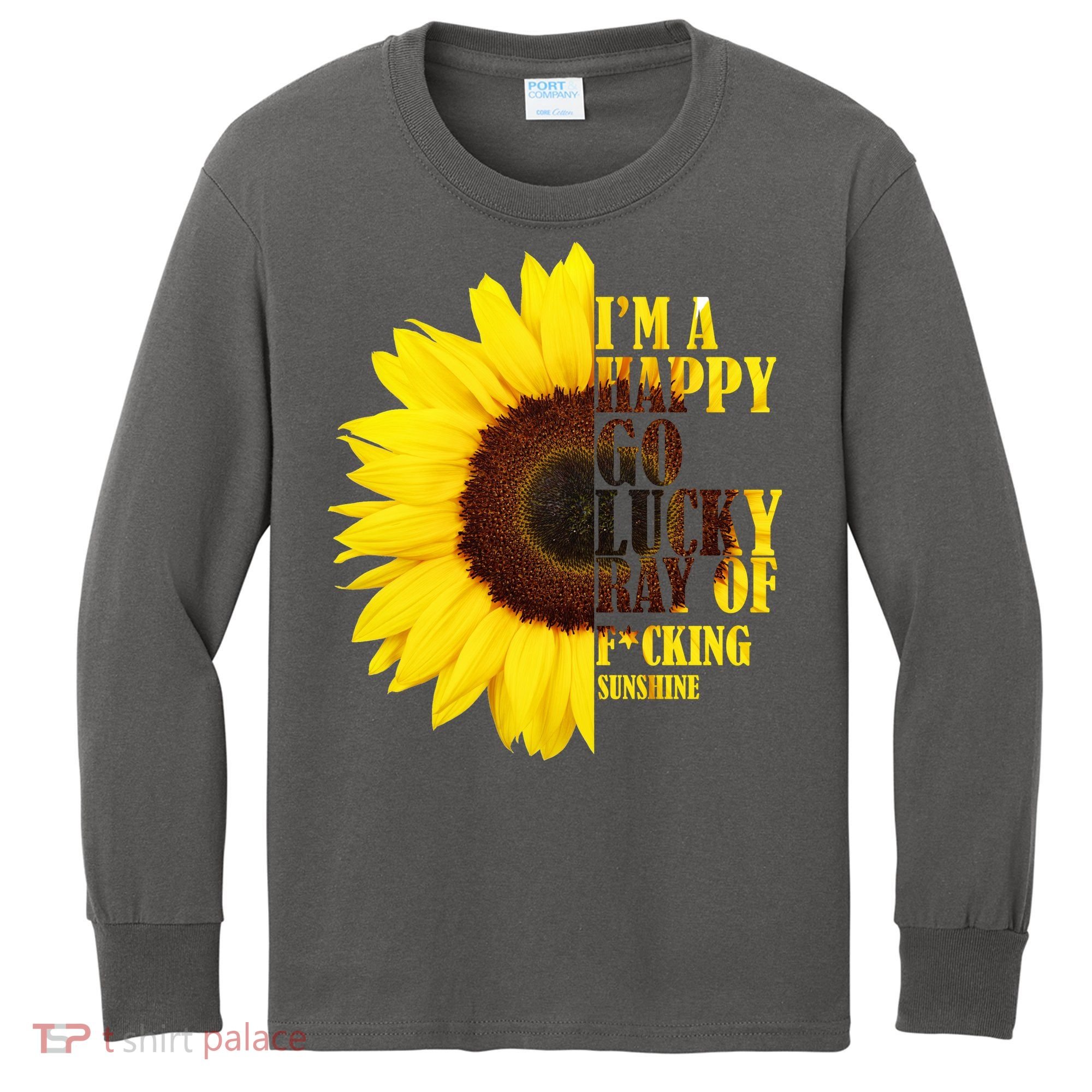 Happy Go Lucky Ray Of Sunshine Kids Long Sleeve Shirt