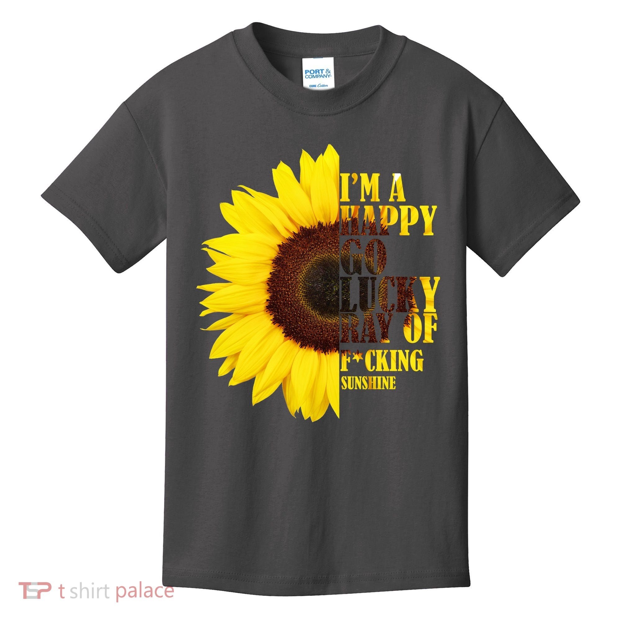 Happy Go Lucky Ray Of Sunshine Kids T-Shirt