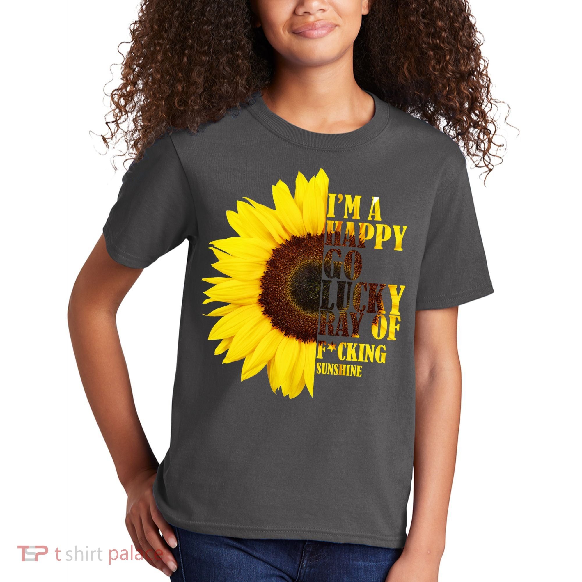 Happy Go Lucky Ray Of Sunshine Kids T-Shirt