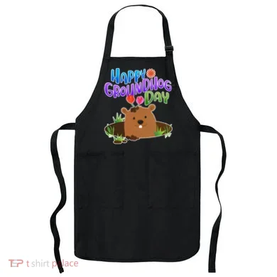 Happy Groundhog Day Apron