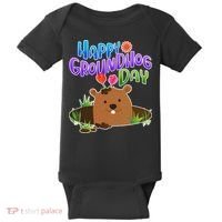 Happy Groundhog Day Baby Bodysuit thumb 0