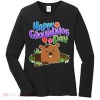 Happy Groundhog Day Women's Long Sleeve Shirt thumb 0