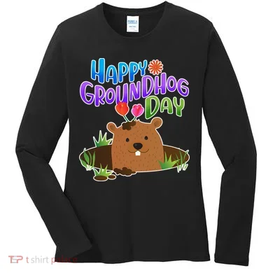 Happy Groundhog Day Women's Long Sleeve Shirt