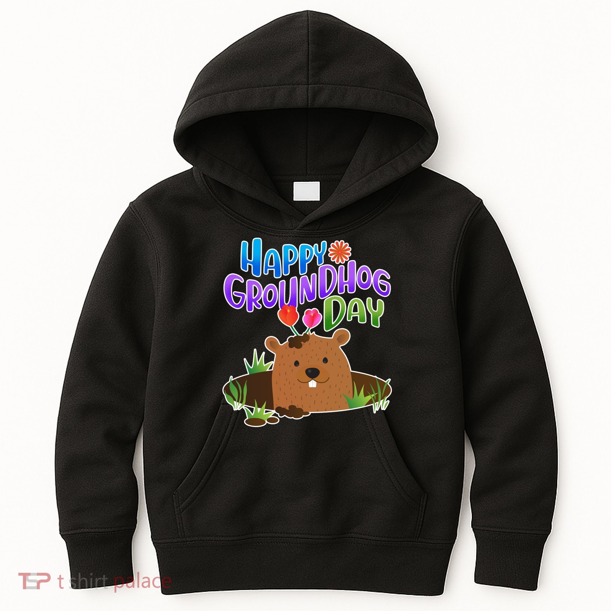 Happy Groundhog Day Kids Hoodie