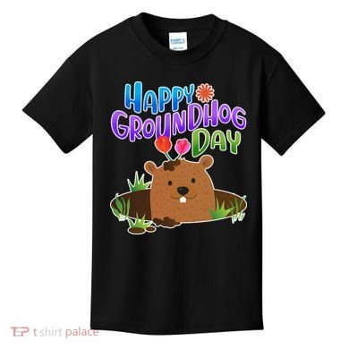 Happy Groundhog Day Kids T-Shirt
