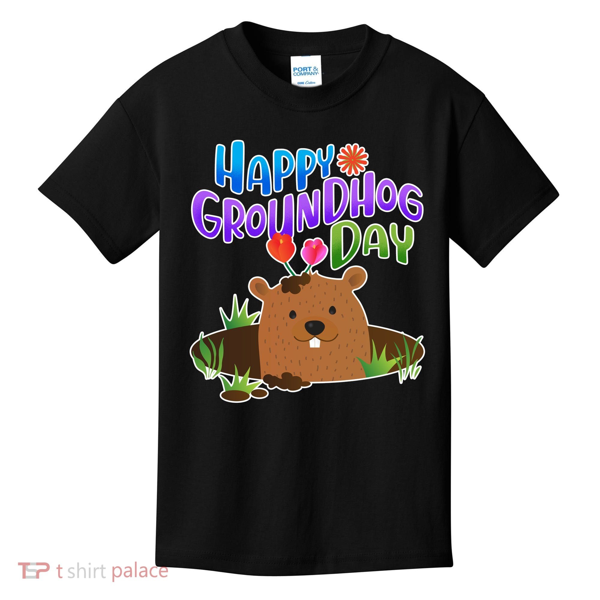 Happy Groundhog Day Kids T-Shirt