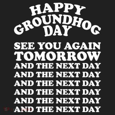 Happy Groundhog Day See You Again Tomorrow Plastic Christmas Ball Ornament