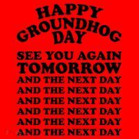 Happy Groundhog Day See You Again Tomorrow Santa Hat thumb 1