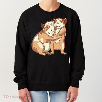 Happy Guinea Pigs Hugging Women's Sweatshirt