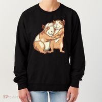 Happy Guinea Pigs Hugging Women's Sweatshirt thumb 0