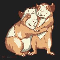 Happy Guinea Pigs Hugging Women's Sweatshirt thumb 2