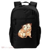 Happy Guinea Pigs Hugging Backpack thumb 0