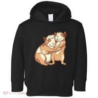 Happy Guinea Pigs Hugging Toddler Hoodie thumb 0