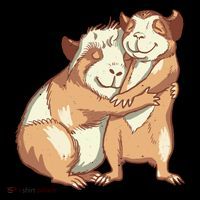 Happy Guinea Pigs Hugging Toddler Hoodie thumb 2