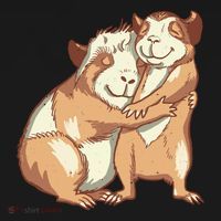 Happy Guinea Pigs Hugging Tote Bag thumb 4