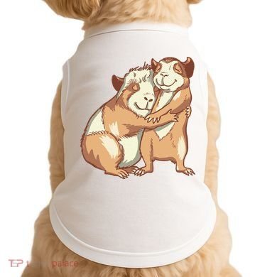 Happy Guinea Pigs Hugging Doggie Tank
