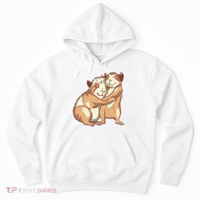 Happy Guinea Pigs Hugging Hoodie