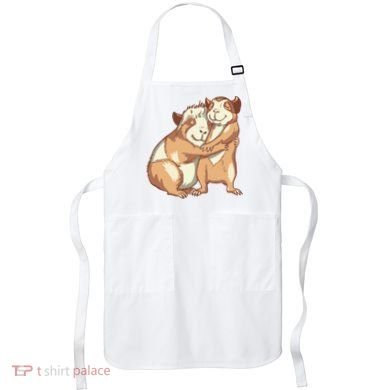Happy Guinea Pigs Hugging Apron