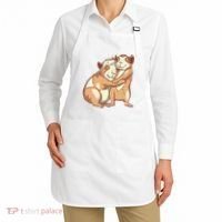Happy Guinea Pigs Hugging Apron thumb 2