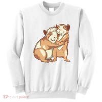 Happy Guinea Pigs Hugging Sweatshirt thumb 0