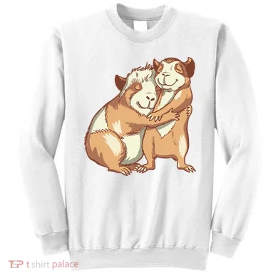 Happy Guinea Pigs Hugging Sweatshirt