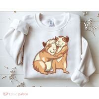 Happy Guinea Pigs Hugging Sweatshirt thumb 2
