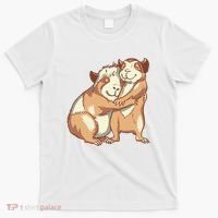 Happy Guinea Pigs Hugging T-Shirt thumb 0