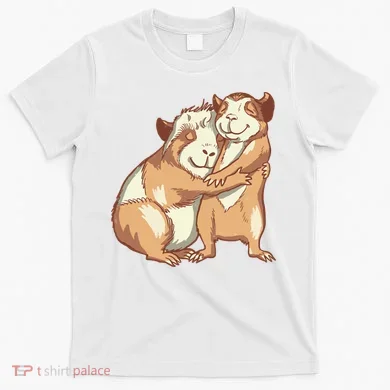 Happy Guinea Pigs Hugging T-Shirt