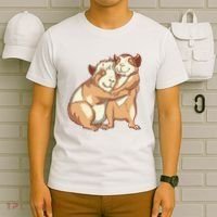 Happy Guinea Pigs Hugging T-Shirt thumb 6