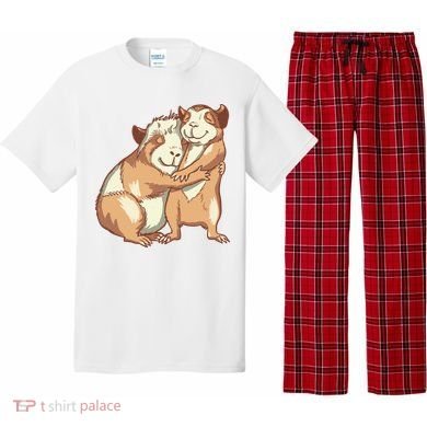 Happy Guinea Pigs Hugging Pajama Set
