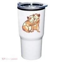 Happy Guinea Pigs Hugging Tumbler thumb 0