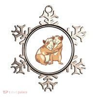 Happy Guinea Pigs Hugging Ornament thumb 0