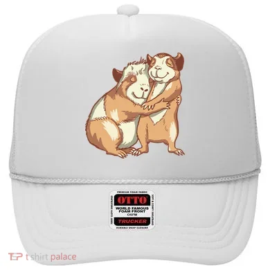 Happy Guinea Pigs Hugging Hat