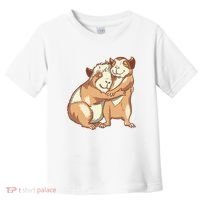 Happy Guinea Pigs Hugging Toddler T-Shirt thumb 0