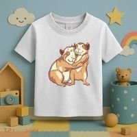 Happy Guinea Pigs Hugging Toddler T-Shirt thumb 3