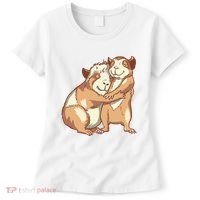 Happy Guinea Pigs Hugging Women's T-Shirt thumb 0