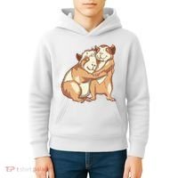 Happy Guinea Pigs Hugging Kids Hoodie thumb 4