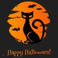 Happy Halloween Cat Women's Sweatshirt thumb 2