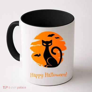 Happy Halloween Cat Coffee Mug