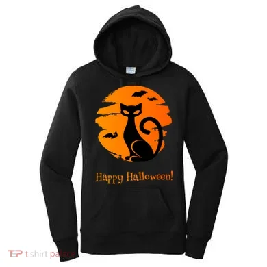Happy Halloween Cat Women's Hoodie