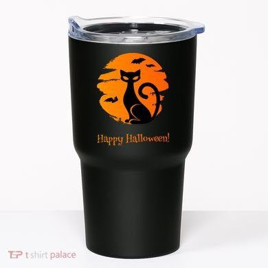 Happy Halloween Cat Tumbler
