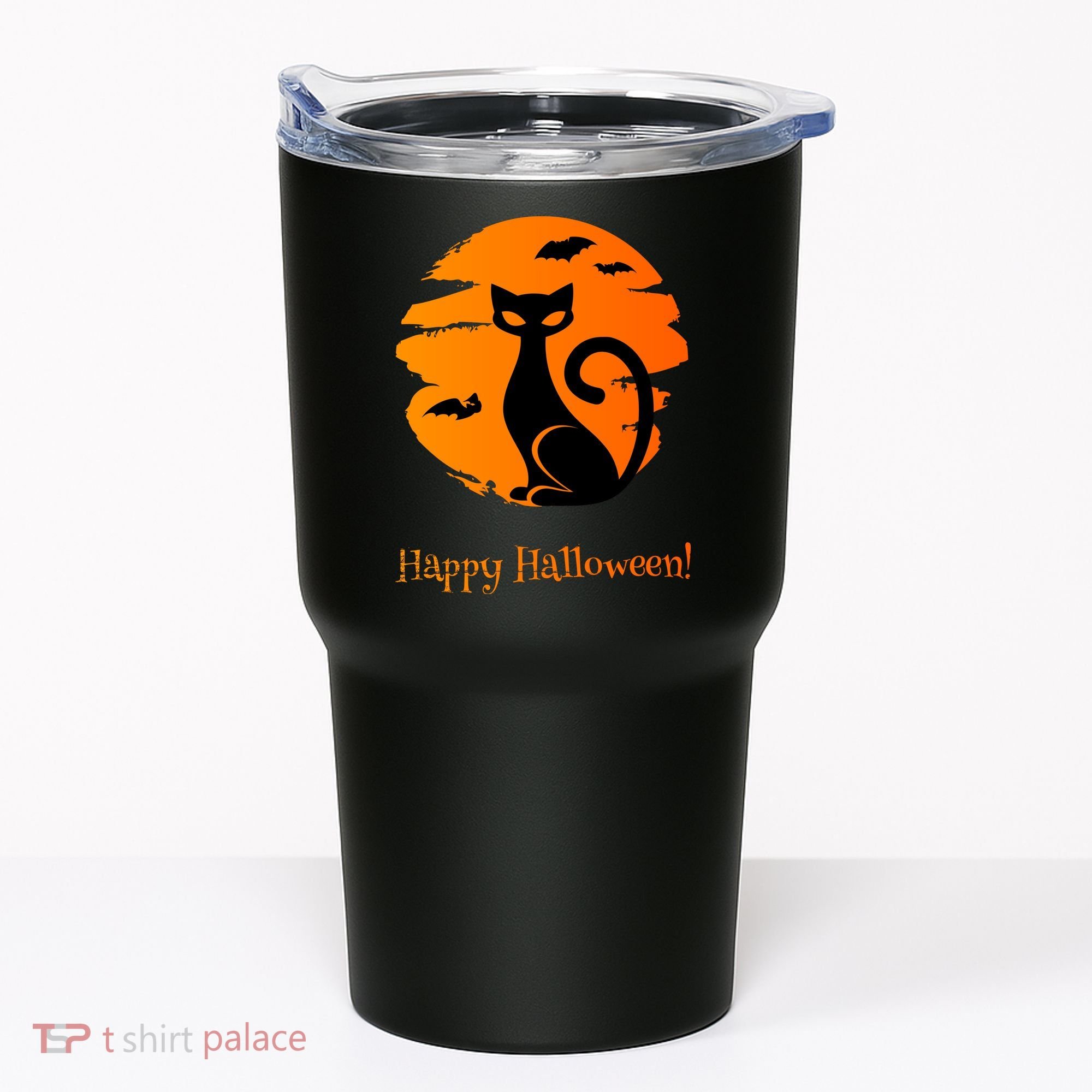 Happy Halloween Cat Tumbler