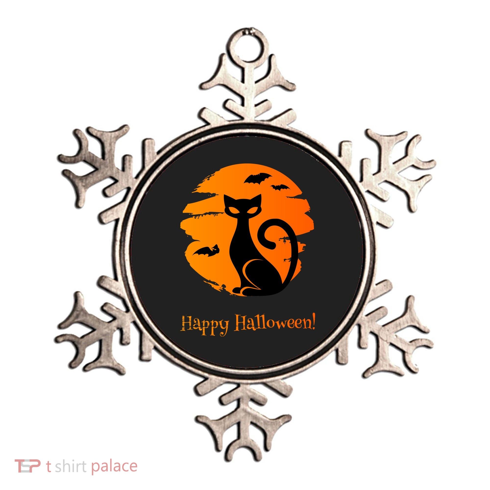 Happy Halloween Cat Ornament