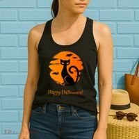Happy Halloween Cat Women's Tank Top thumb 2