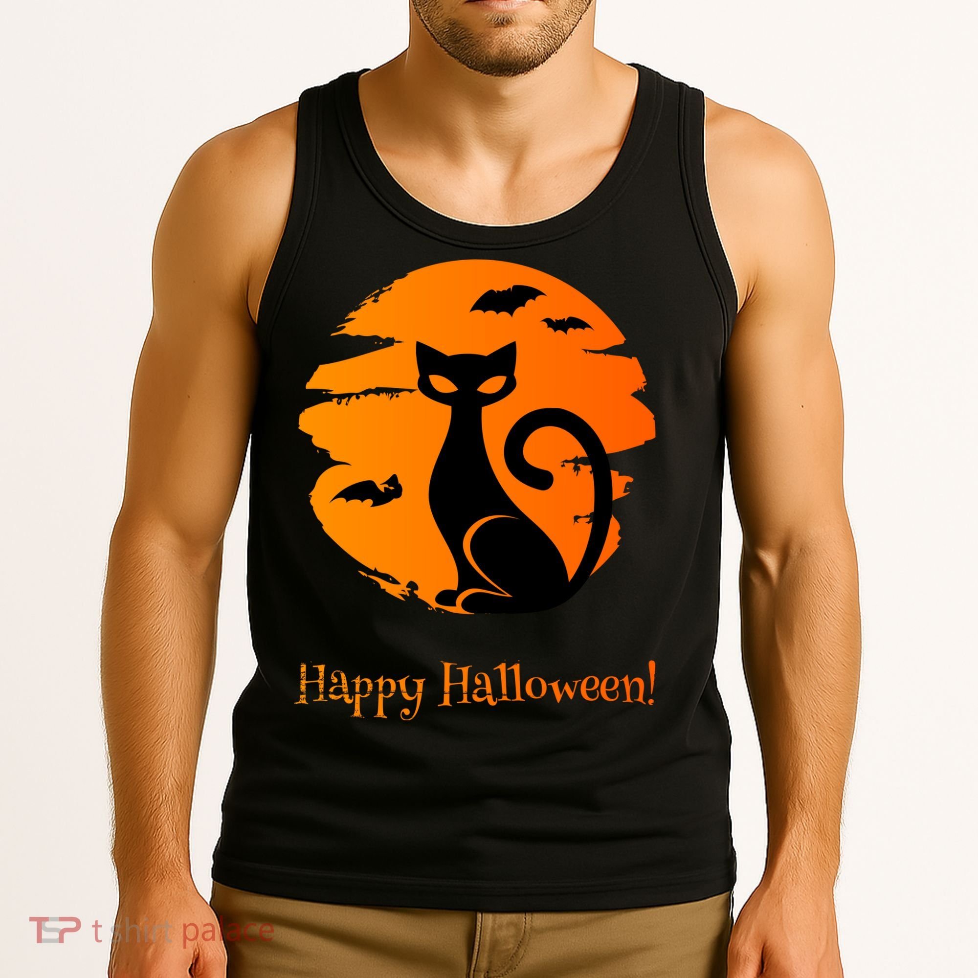 Happy Halloween Cat Tank Top