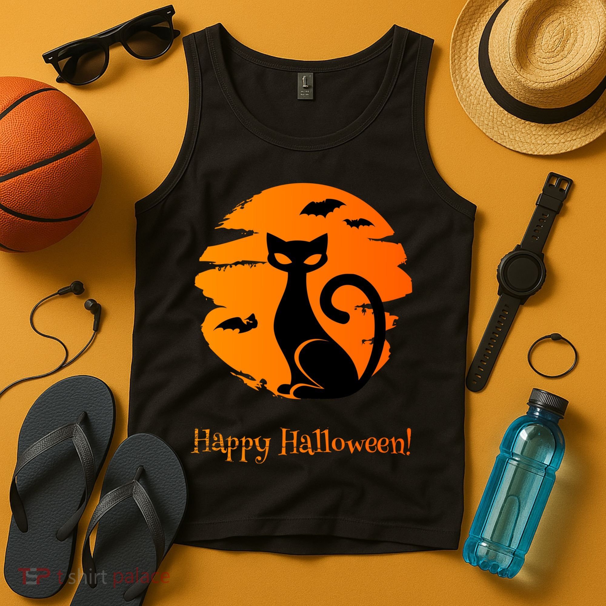 Happy Halloween Cat Tank Top