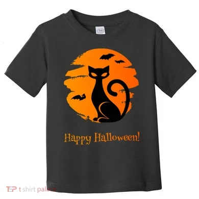 Happy Halloween Cat Toddler T-Shirt