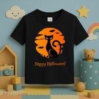 Happy Halloween Cat Toddler T-Shirt thumb 3